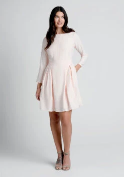 Into The Spotlight Fit And Flare Dress -Sway & Shine Fashion Sales Store 10132849 pnk 3