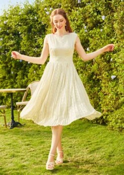 Always In My Dots Fit And Flare Dress