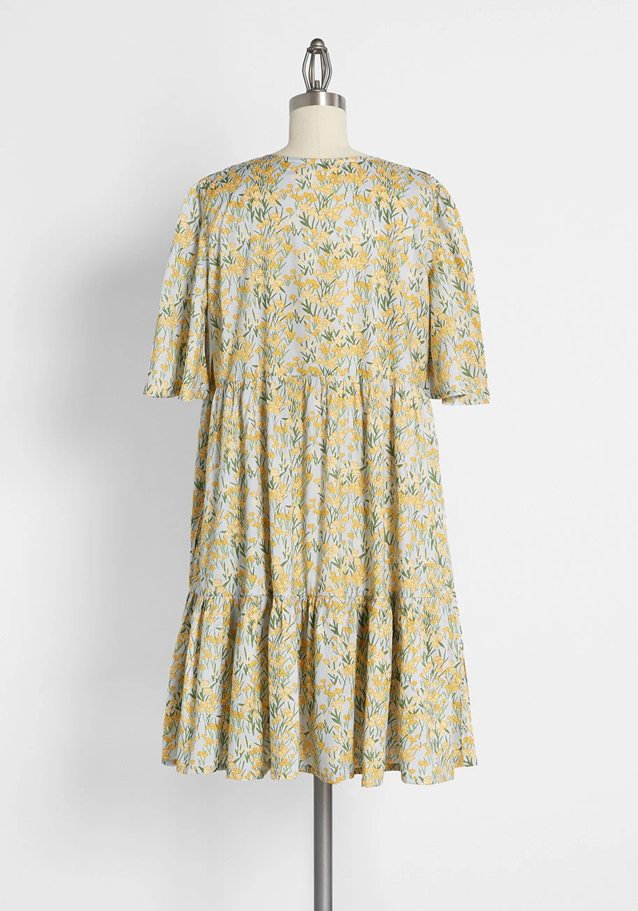 Sweet And Tender Blossoms Babydoll Dress 2 Sweet And Tender Blossoms Babydoll Dress - Image 2