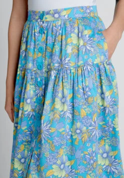 Daisies At Nightfall Tiered Midi Skirt -Sway & Shine Fashion Sales Store 20000490 p70005 4