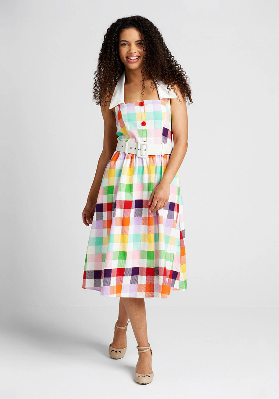 Rainbows Over Hollywood Swing Dress 1 Rainbows Over Hollywood Swing Dress