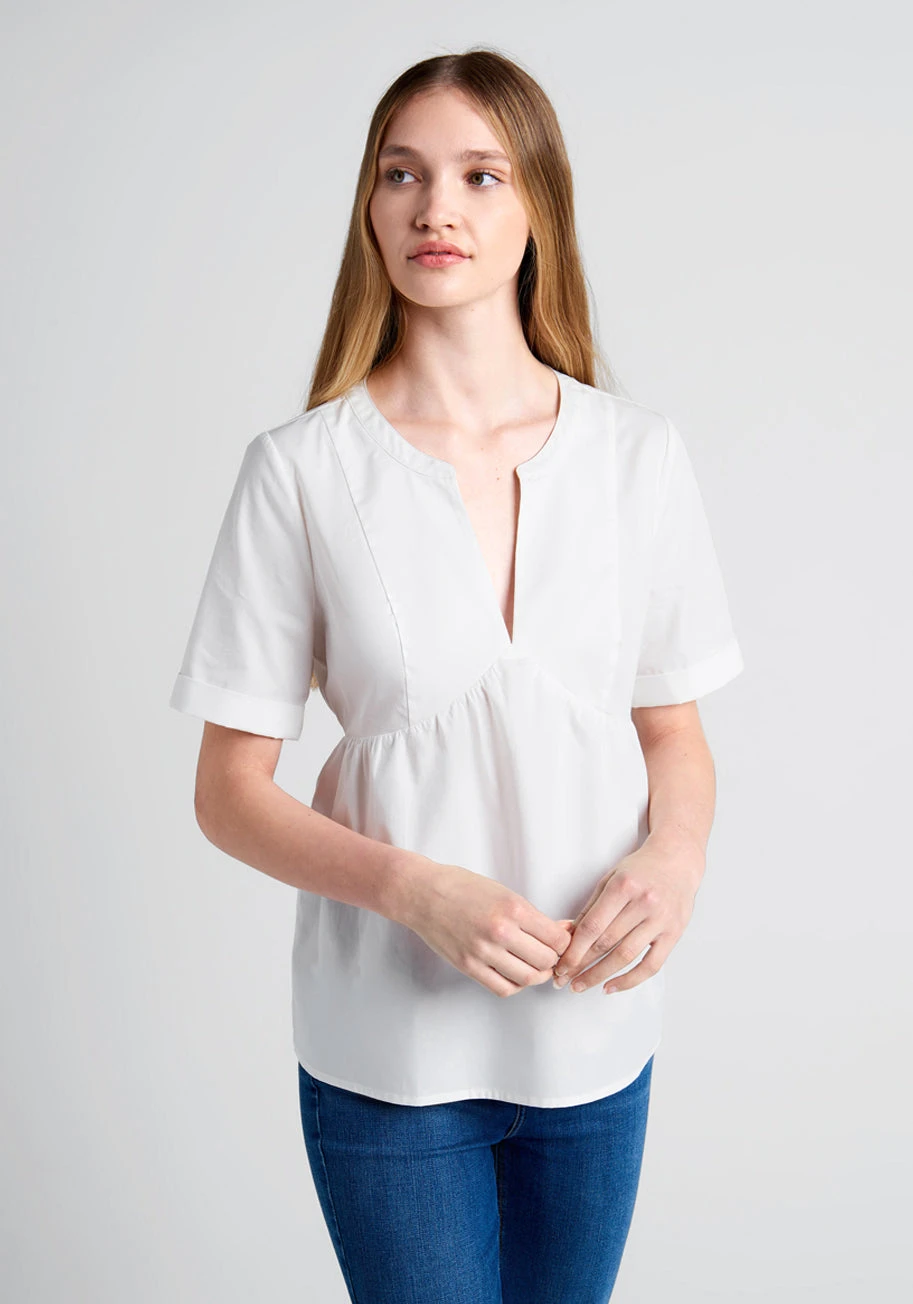 Never Better Y-Neck Top 1 Never Better Y-Neck Top