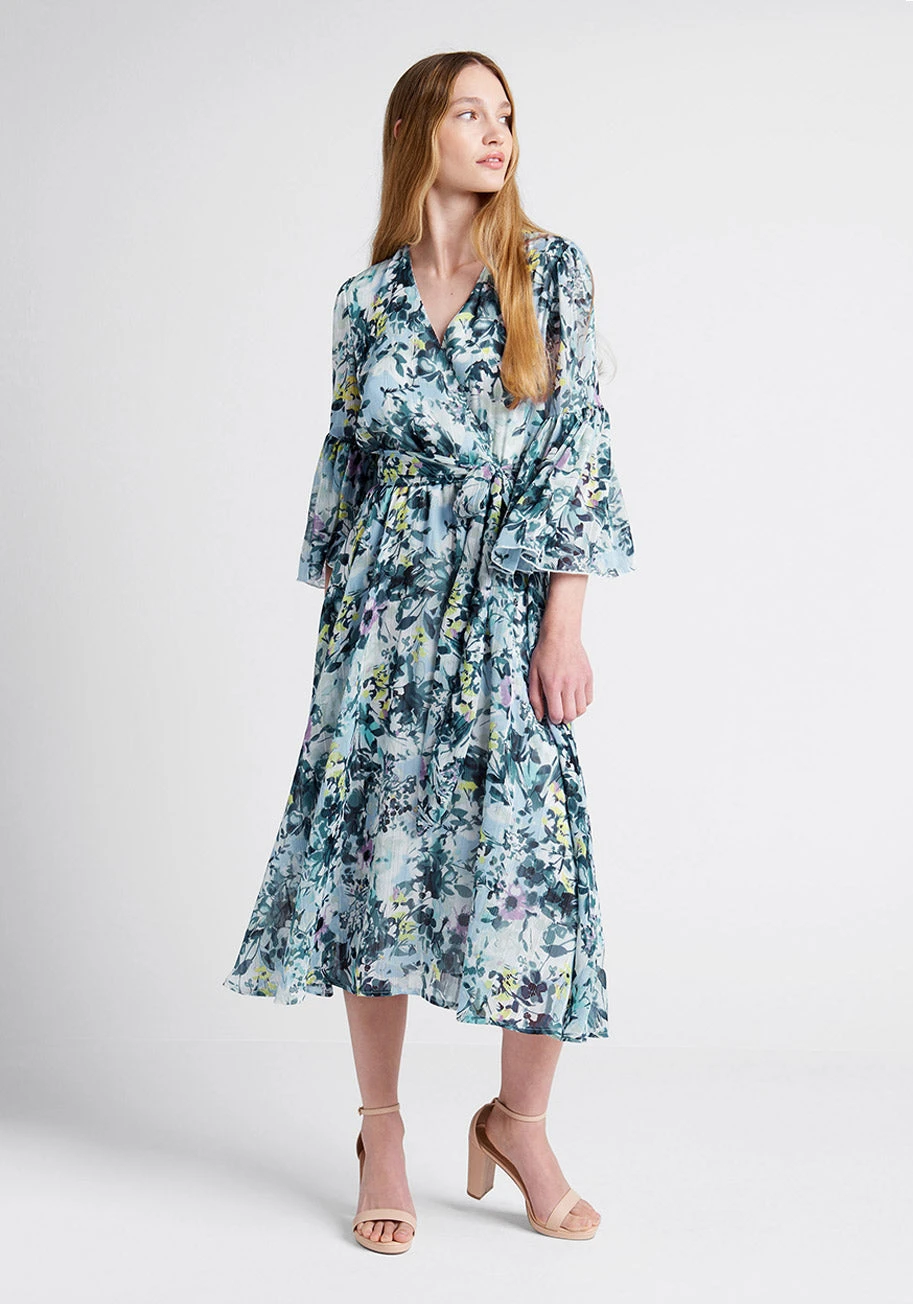 No Brand Flurry Of Florals Midi Dress 1 No Brand Flurry Of Florals Midi Dress