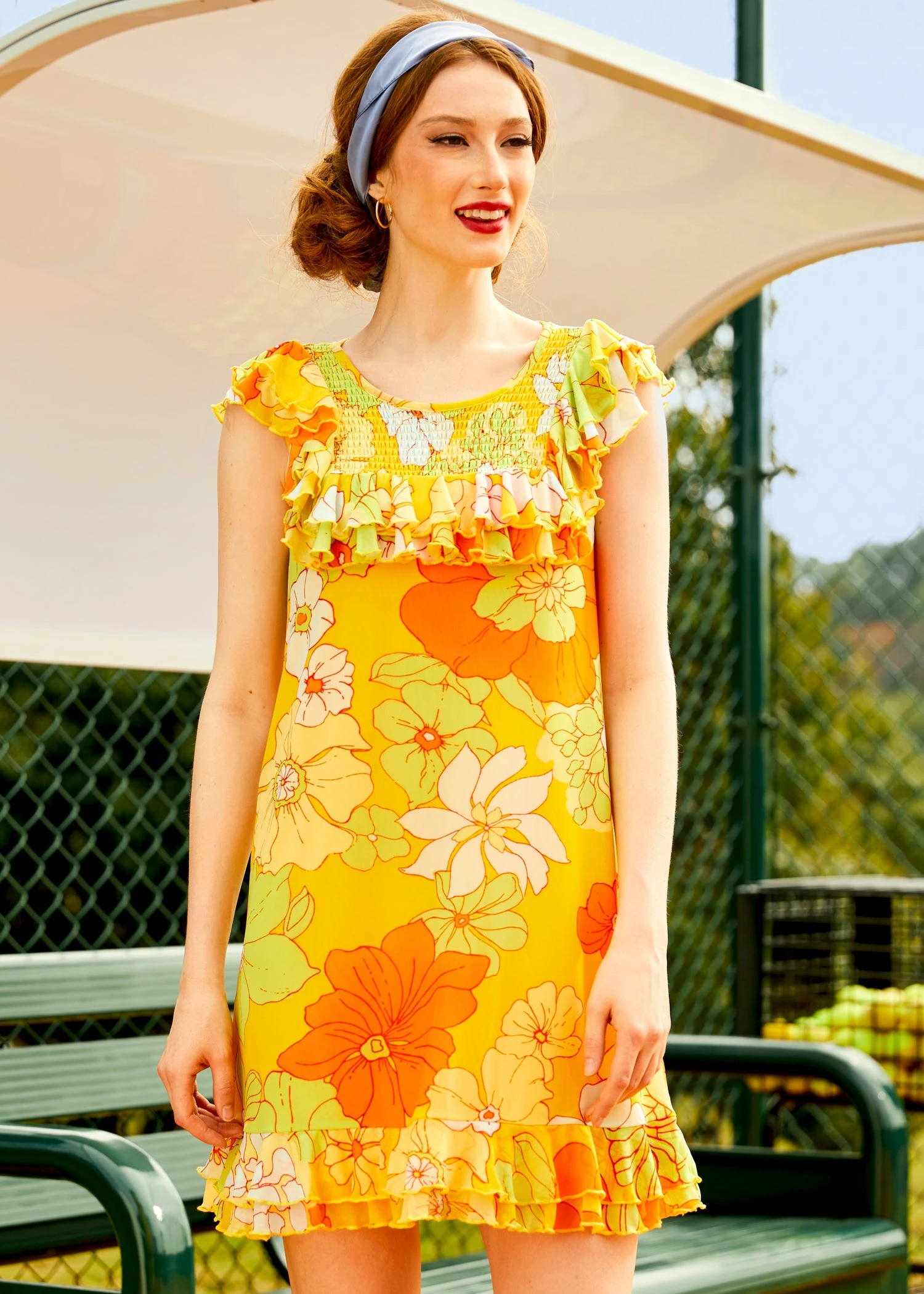 That Tropical 'Frilling' Mesh Mini Dress 1 That Tropical 'Frilling' Mesh Mini Dress