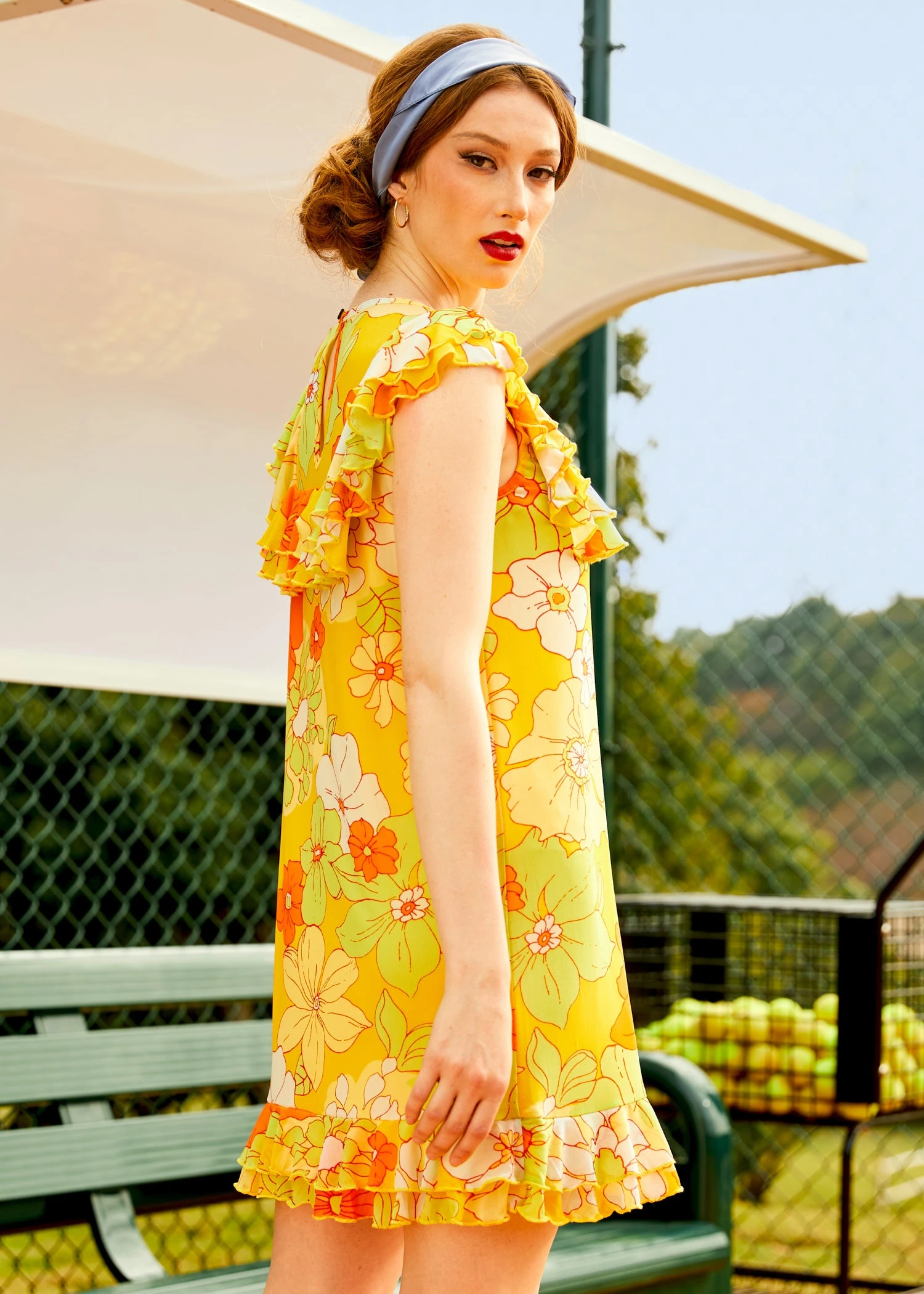 That Tropical 'Frilling' Mesh Mini Dress 3 That Tropical 'Frilling' Mesh Mini Dress - Image 3