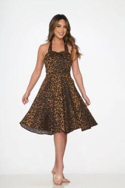 Leopard Halter Swing Dress 8 Leopard Halter Swing Dress -Sway & Shine Fashion Sales Store 20140 Leopard Hatler Dress 12
