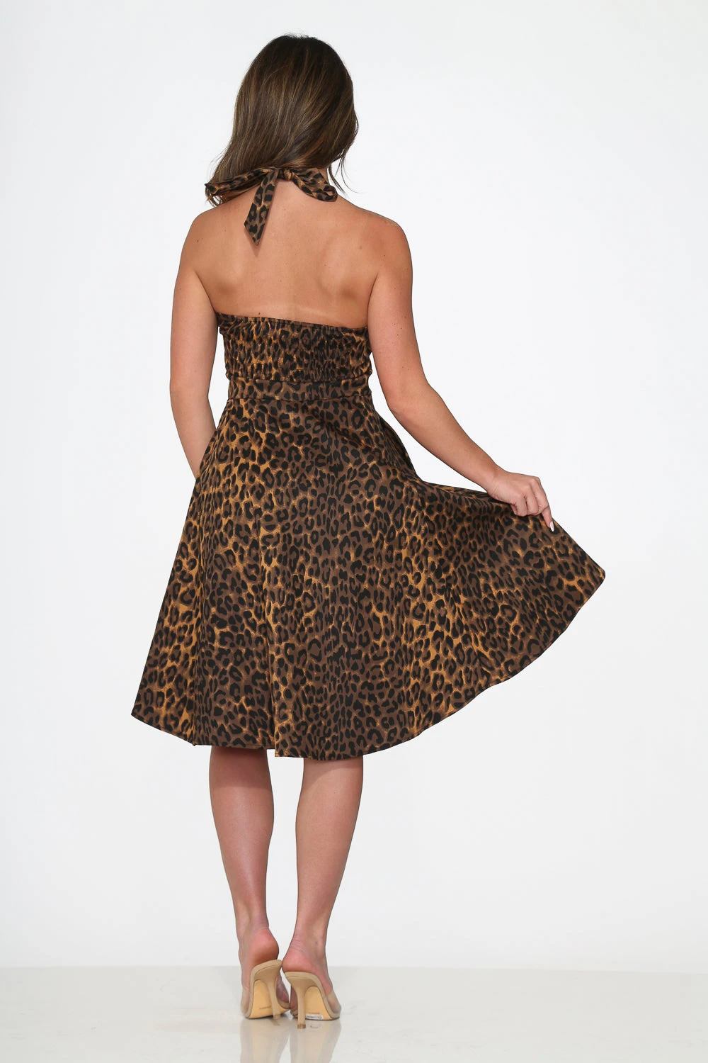 Leopard Halter Swing Dress 5 Leopard Halter Swing Dress - Image 5