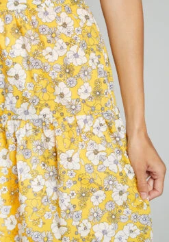 Days In Doll Valley Tiered Skirt -Sway & Shine Fashion Sales Store 201492 YLW 7