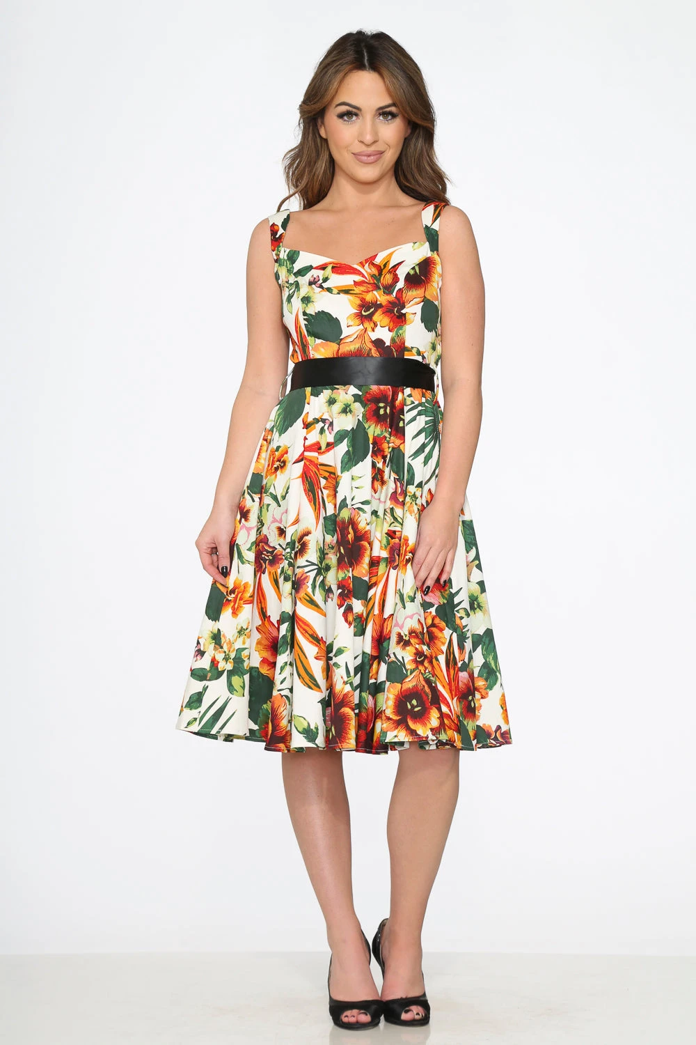 Prince Lily Floral Swing Dress 4 Prince Lily Floral Swing Dress - Image 4