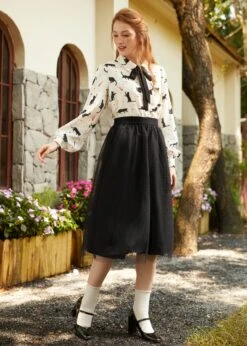 Spotted Across The Room Skirt