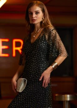 Shimmer And Swish Midi Dress -Sway & Shine Fashion Sales Store 2024 09 11ModCloth5318