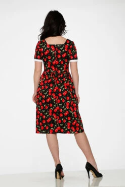 Black & Red Cherry Dress -Sway & Shine Fashion Sales Store 20250 Black Red Cherry Dress 15