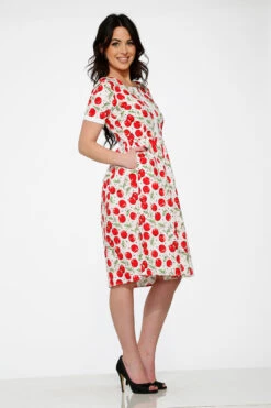White & Red Cherry Dress 7 White & Red Cherry Dress -Sway & Shine Fashion Sales Store 20251 White Cherry Dress 7