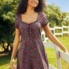 Nostalgic Sweetheart Fit & Flounce Dress