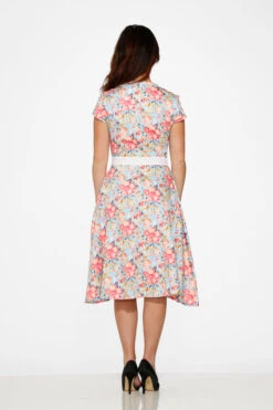 Sweet Hibiscus Swing Dress -Sway & Shine Fashion Sales Store 20260 Pink Floral Dress 14