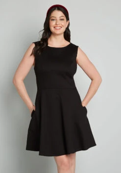 Black Bow Affair Fit And Flare Dress -Sway & Shine Fashion Sales Store 202661 CB0001 1