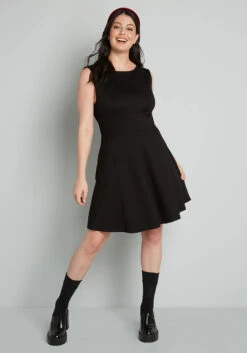Black Bow Affair Fit And Flare Dress -Sway & Shine Fashion Sales Store 202661 CB0001 3