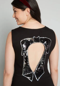 Black Bow Affair Fit And Flare Dress -Sway & Shine Fashion Sales Store 202661 CB0001 4