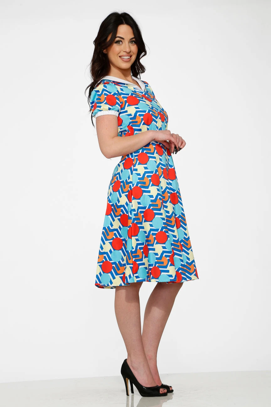 Stripe Red Dot Swing Dress 5 Stripe Red Dot Swing Dress - Image 5