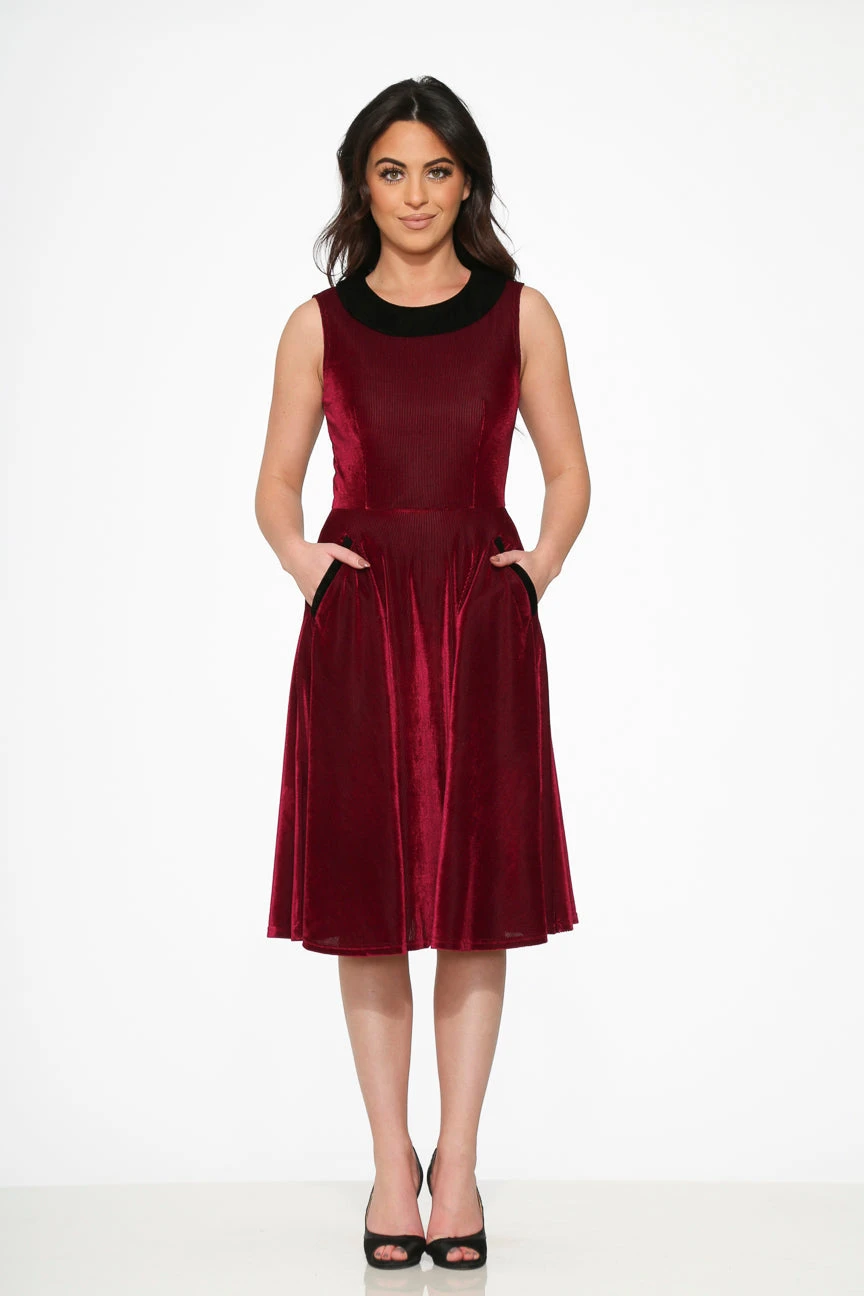 Purple Kurtroy With Black Collor Swing Dress 2 Purple Kurtroy With Black Collor Swing Dress - Image 2