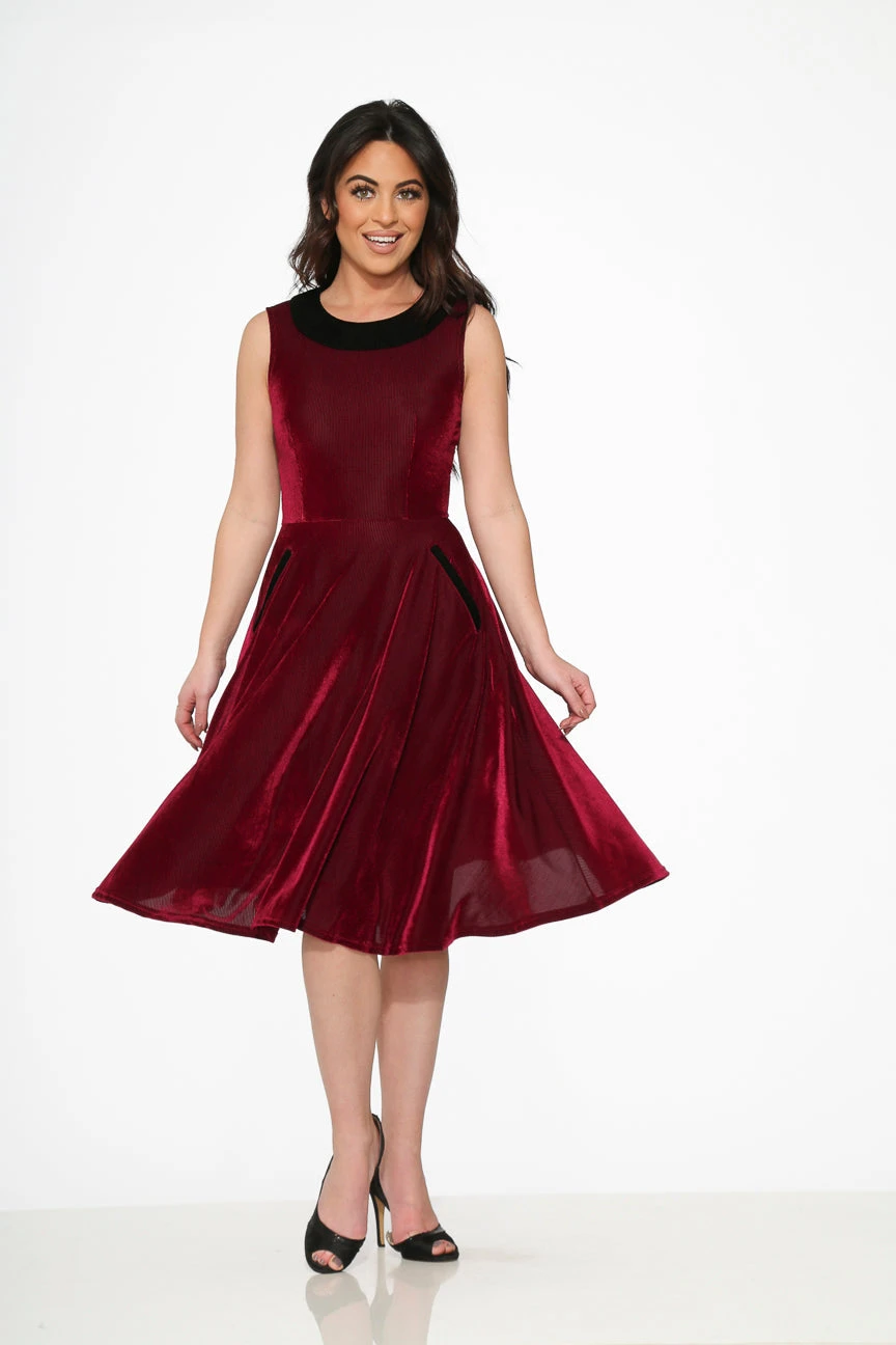 Purple Kurtroy With Black Collor Swing Dress 4 Purple Kurtroy With Black Collor Swing Dress - Image 4