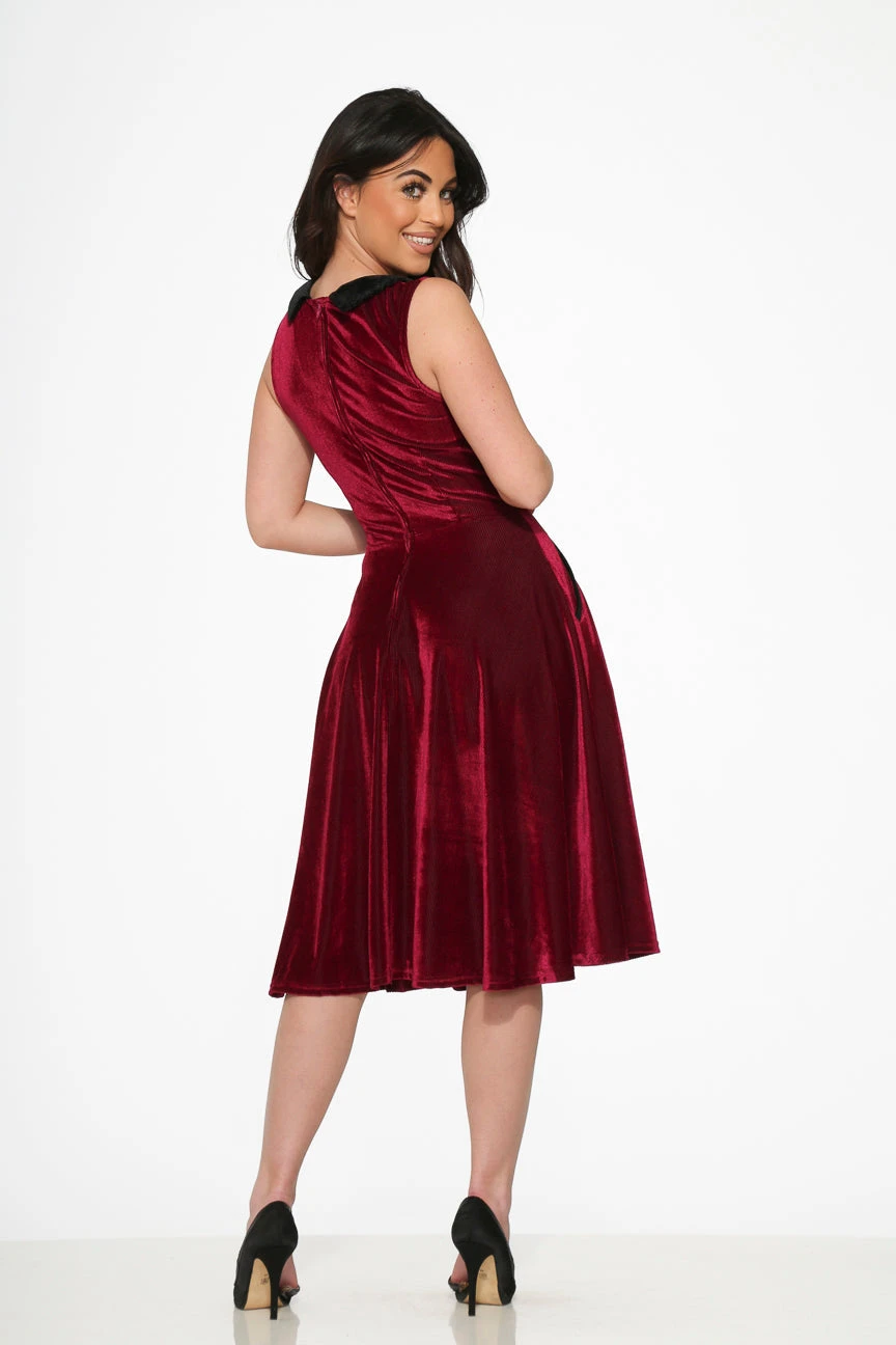 Purple Kurtroy With Black Collor Swing Dress 5 Purple Kurtroy With Black Collor Swing Dress - Image 5