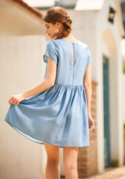 Bold Notion Long Dress -Sway & Shine Fashion Sales Store 205139 chambray blu 3 6908d314 7d4a 4c72 b6e3 4ba5feb860cd