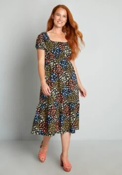 No Brand Sweetness In The Air Midi Dress