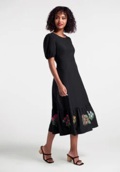 Bloom With A View Embroidered Midi Dress -Sway & Shine Fashion Sales Store 206247 blk 3 7b4d937f 3f86 41b3 80ec f14eb28f5711