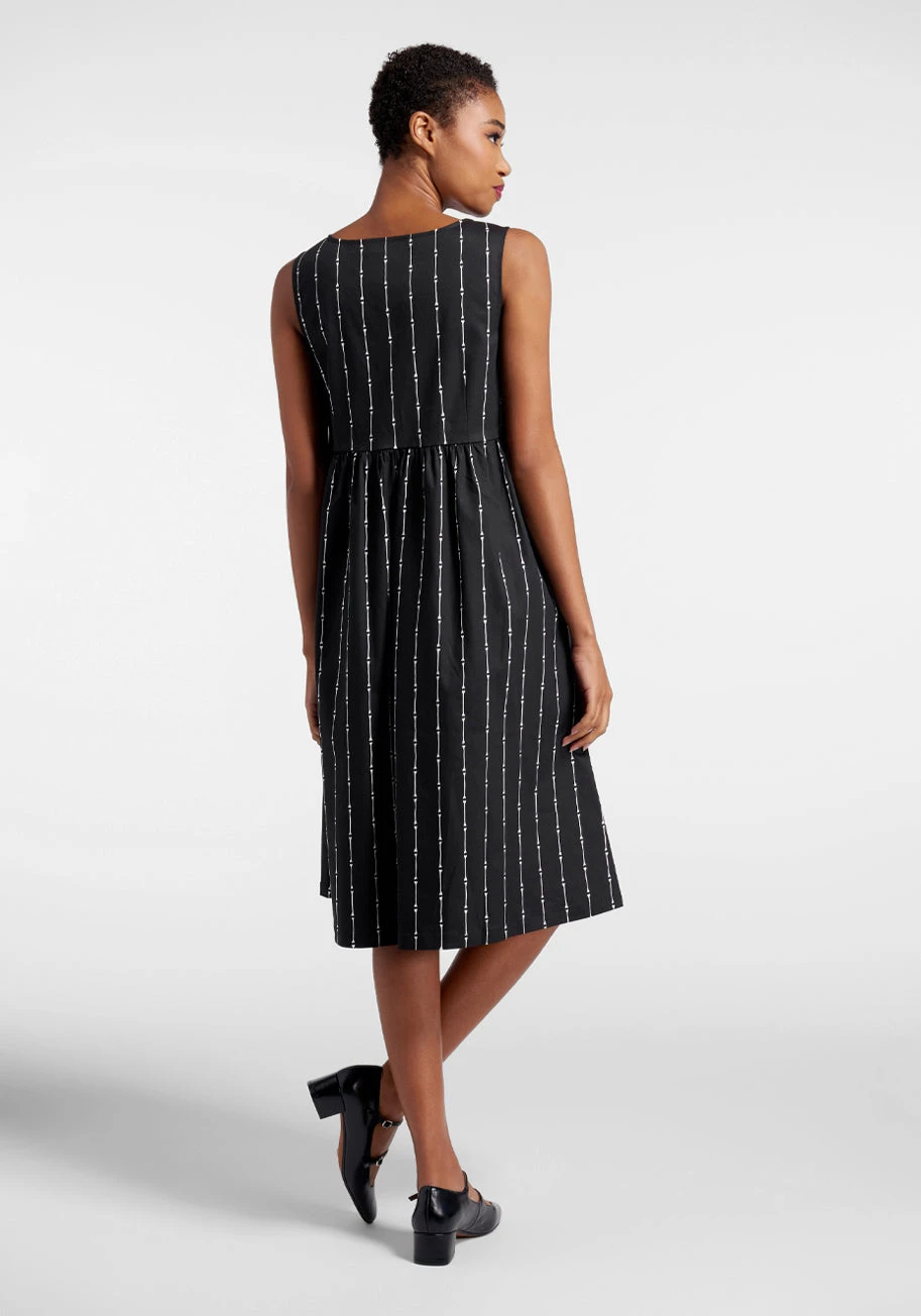Striped To The Bone Midi Dress 1 Striped To The Bone Midi Dress