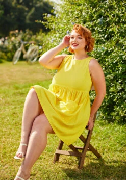 Bold Notion Sleeveless Dress -Sway & Shine Fashion Sales Store 206320 lemonade 7