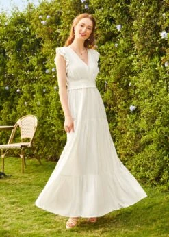 Notes Of Grace Maxi Dress 7 Notes Of Grace Maxi Dress -Sway & Shine Fashion Sales Store 206702 WHI HP 1