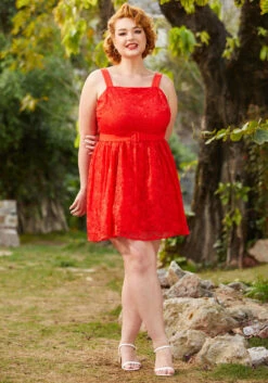 Strappy Go Lucky Fit And Flare Mini Dress 17 Strappy Go Lucky Fit And Flare Mini Dress -Sway & Shine Fashion Sales Store 206796 fiery red heart lace 7