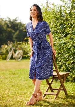 Playing House A-Line Shirt Dress -Sway & Shine Fashion Sales Store 206833 dotty or nice 3