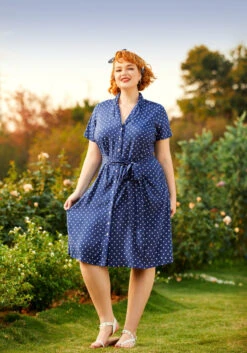 Playing House A-Line Shirt Dress -Sway & Shine Fashion Sales Store 206833 dotty or nice 5