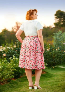 Berries & Blossoms A-Line Skirt 10 Berries & Blossoms A-Line Skirt -Sway & Shine Fashion Sales Store 206837 strawberry dream 4