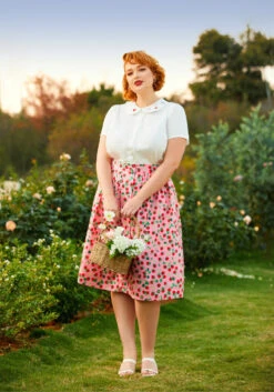 Berries & Blossoms A-Line Skirt 11 Berries & Blossoms A-Line Skirt -Sway & Shine Fashion Sales Store 206837 strawberry dream 5
