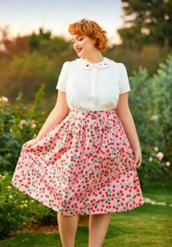 Berries & Blossoms A-Line Skirt 12 Berries & Blossoms A-Line Skirt -Sway & Shine Fashion Sales Store 206837 strawberry dream 6