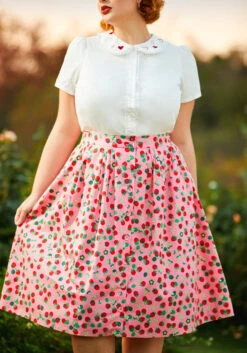 Berries & Blossoms A-Line Skirt 13 Berries & Blossoms A-Line Skirt -Sway & Shine Fashion Sales Store 206837 strawberry dream 7
