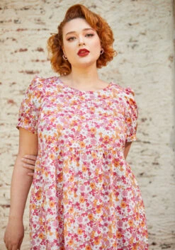 Exuding Ease Midi Dress -Sway & Shine Fashion Sales Store 206851 berry blooms 8