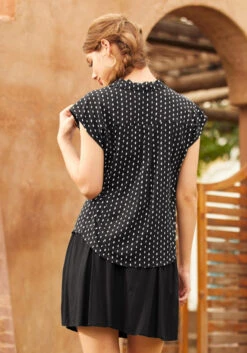 Glad You Collared Blouse 7 Glad You Collared Blouse -Sway & Shine Fashion Sales Store 207299 blkpr 3