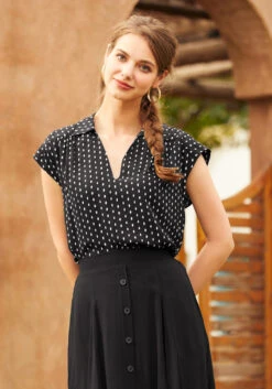 Glad You Collared Blouse 8 Glad You Collared Blouse -Sway & Shine Fashion Sales Store 207299 blkpr 6