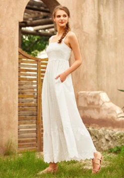 Enchanted Whisper Dress -Sway & Shine Fashion Sales Store 207308 whi hp 2