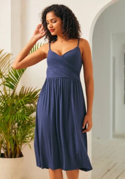 Surplice And Demand Midi Dress