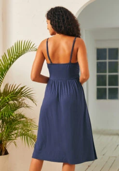 Surplice And Demand Midi Dress 8 Surplice And Demand Midi Dress -Sway & Shine Fashion Sales Store 207315 nvy 3