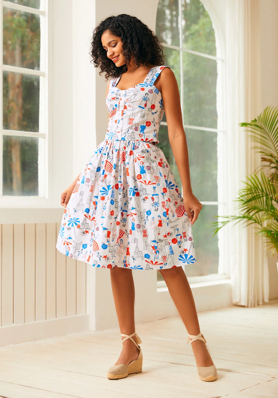 Ocean Breeze Midi Skirt 2 Ocean Breeze Midi Skirt - Image 2