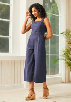 A Playful Bouquet Jumpsuit -Sway & Shine Fashion Sales Store 207348 NVY 3