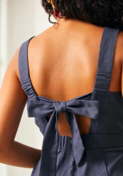 A Playful Bouquet Jumpsuit -Sway & Shine Fashion Sales Store 207348 NVY 5