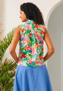 Spotlight Spark Sleeveless Shirt -Sway & Shine Fashion Sales Store 207355 DINO FLAGE 3