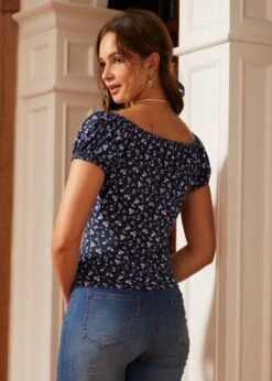 Blossom Boulevard Top 8 Blossom Boulevard Top -Sway & Shine Fashion Sales Store 207419 NVYFL 3